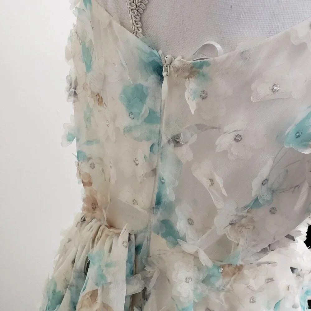 Elliatt Nala 3D Floral Applique One Shoulder Dress Size XS - Picture 7 of 12